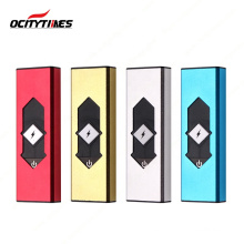 Ready stock Portable different colors double arc usb electric lighter, eco-friendly dual arc lighter